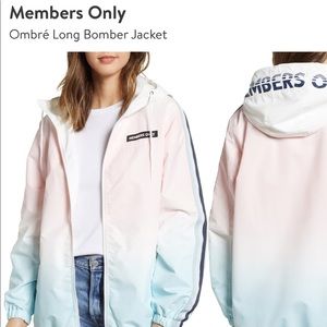 Members Only Ombré Rain jacket